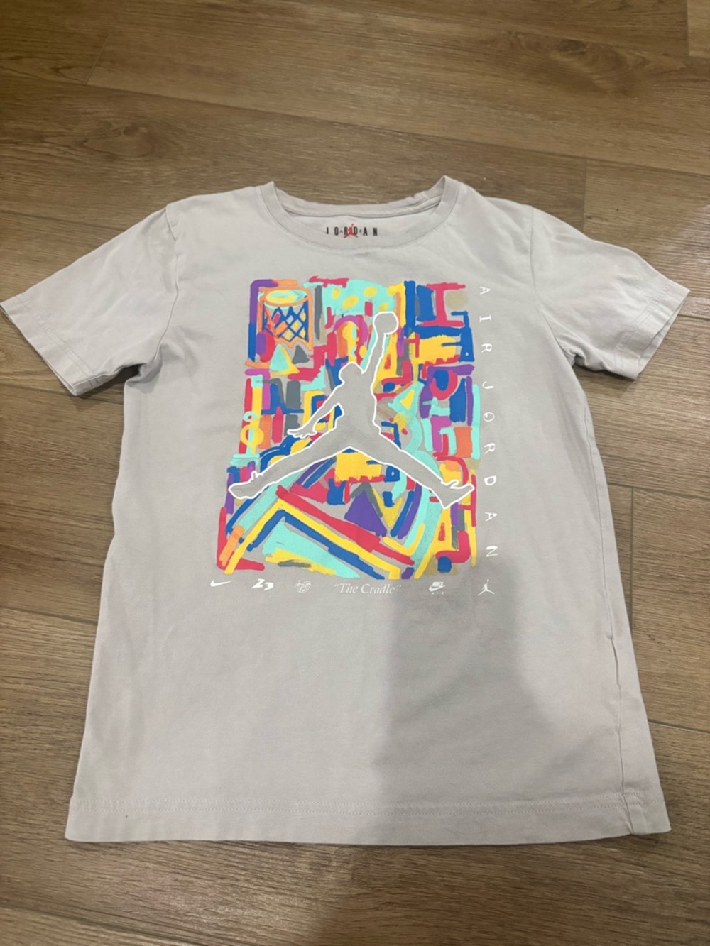 Air Jordan Colorblock Jumpman Graphic Tee - Light Gray